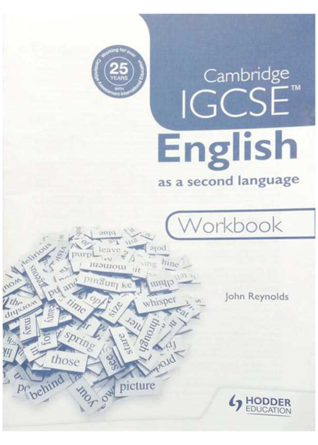 CAMBRIDGE IGCSE ENGLISH AS A SECOND LANGUAGE WORKBOOK