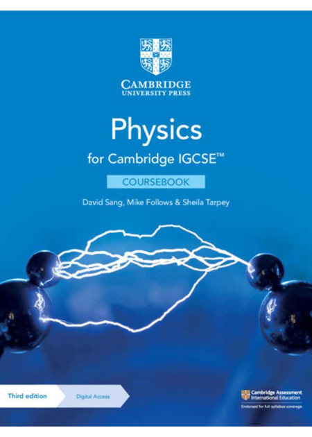 CAMBRIDGE IGCSE PHYSICS COURSE BOOK WITH DIGITAL ACCESS 2 YEARS (3rd Edition)